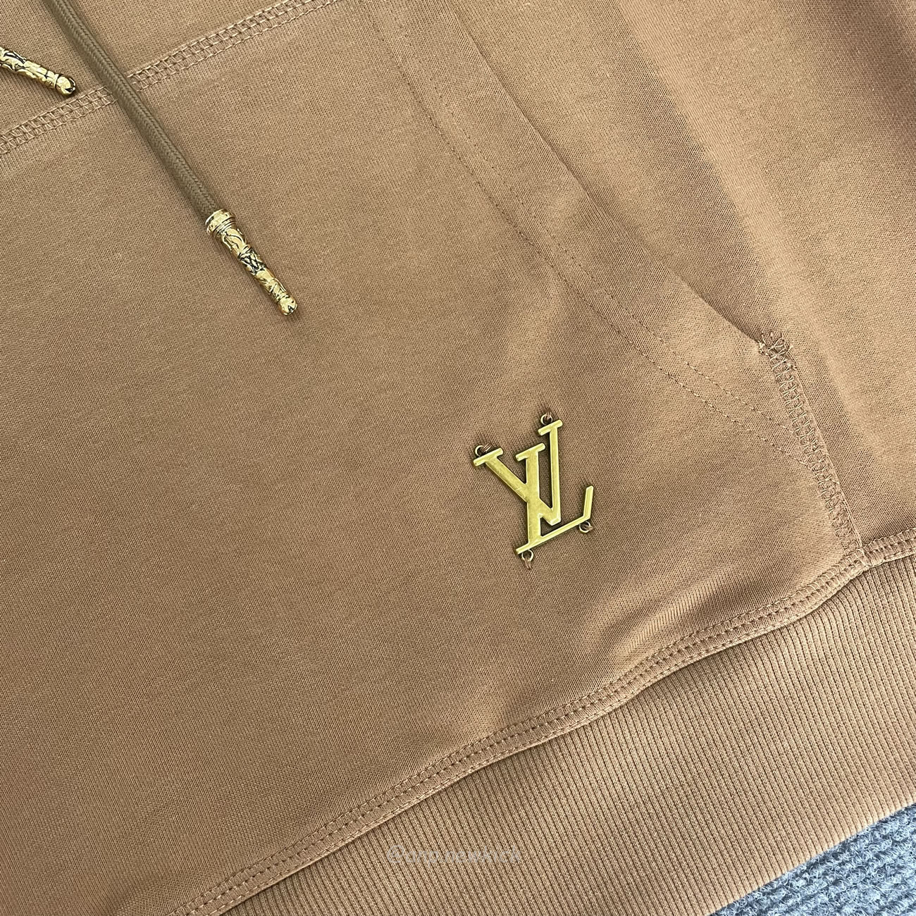 Louis Vuitton Turquoise Sunflower Drawstring Hoodie (3) - newkick.org